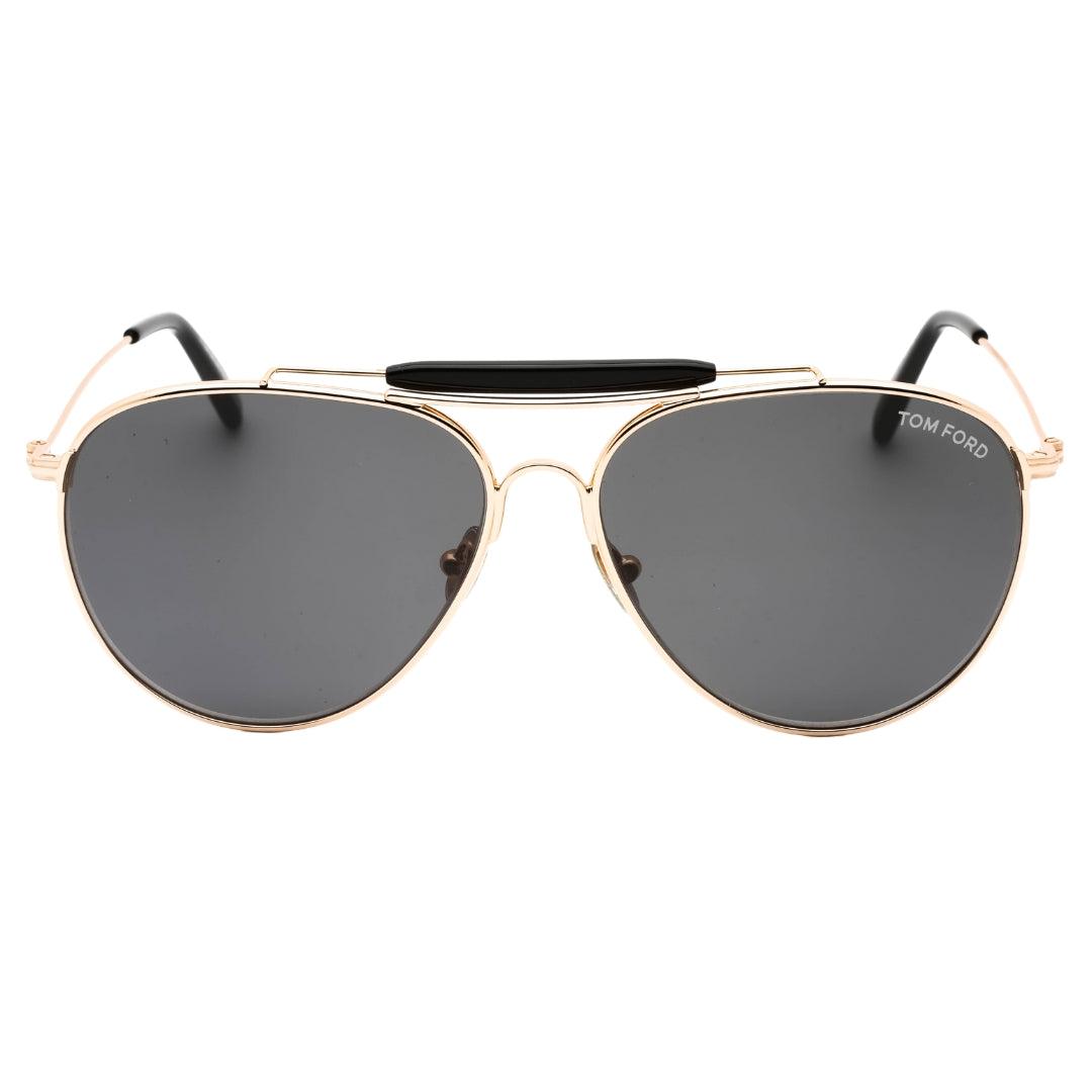Tom Ford Raphael-02 glanzende roségouden zonnebril