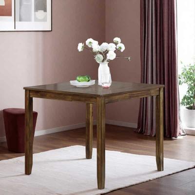 ZWYO HOSIMU "35"" Modern Square Dining Table, Small Space Kitchen Table for 4 with Solid Rubberwood Legs"