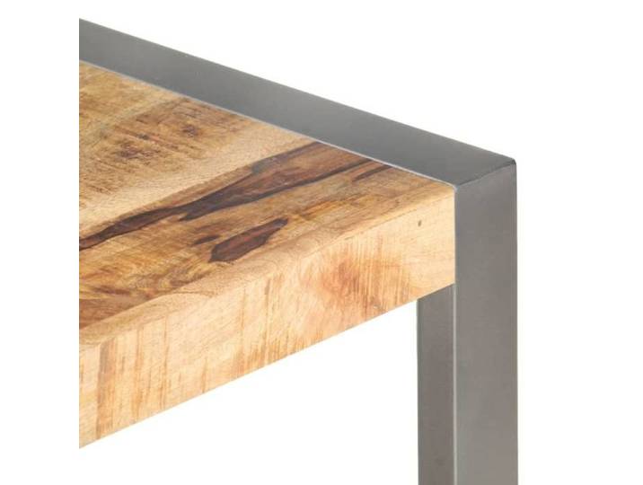 HOT SALE*Table basse élégante - Support 20 kg - SHELD - Table à café - 110x60x40cm Bois de manguier brut M2169968