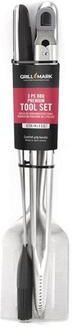 Grill Mark Stainless Steel Black/Silver Grill Tool Set 3 pc