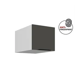 Küchen Aufsatzschrank 40 Küche ARIA Graphite matt Küchenzeile Anti Fingerprint