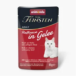 Animonda vom Feinsten Raffinesse in Gelee Adult reich an Huhn mit Rind | 24x 85g