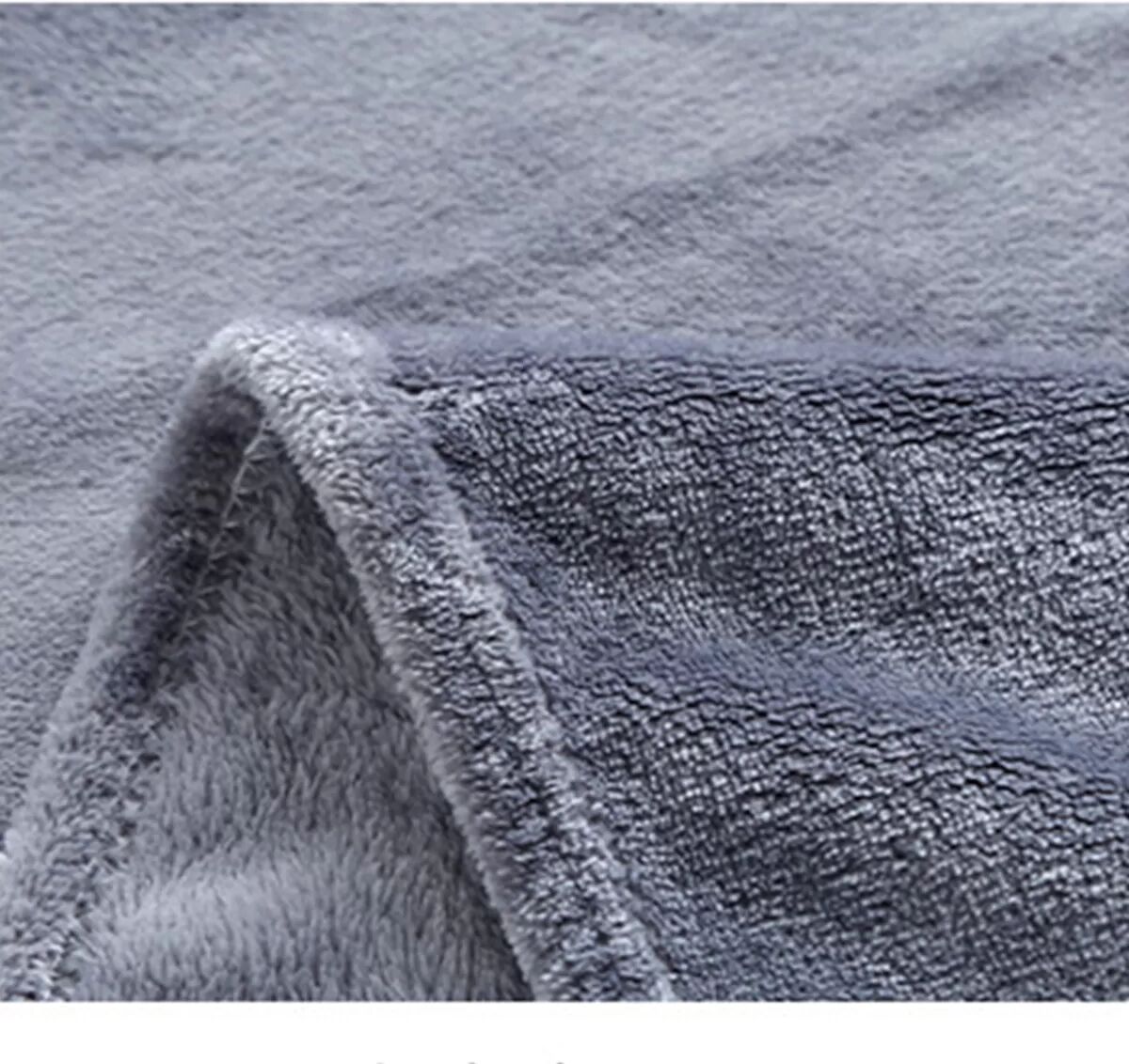 INF Silbergraue Polyester-Flanell-Decke - Dicke, weiche & Ganzjahres-Geschenkdecke L