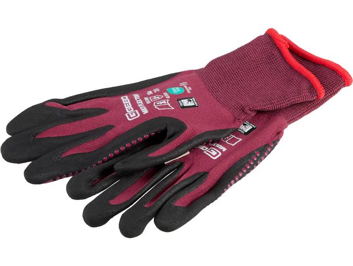 Gebol Arbeitshandschuh Multi Flex Lady Rot Grösse 7
