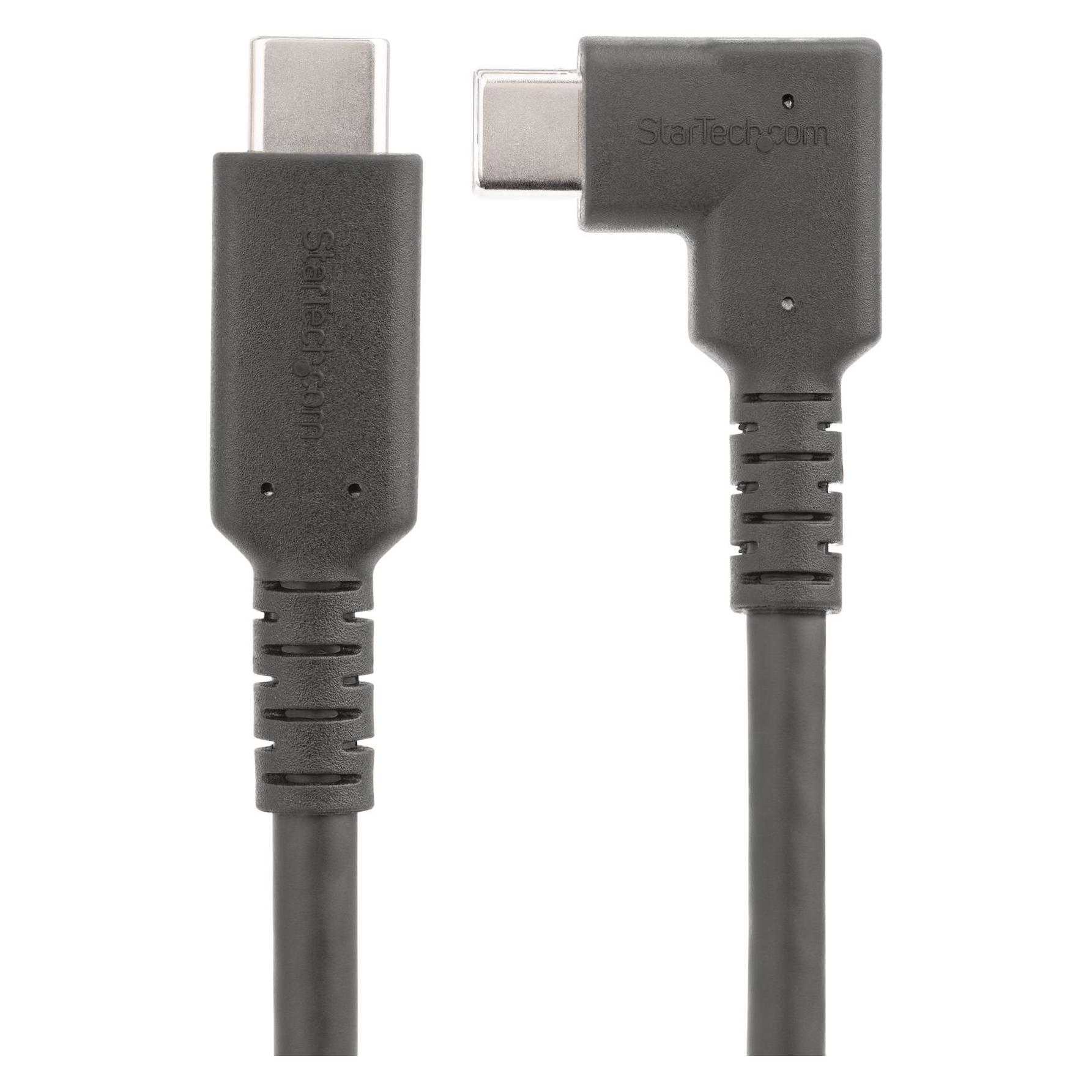 StarTech Rugged Right Angle USB-C Cable (1 m, USB 3.2 Gen 2, 100 W) (RUSB31CC1MBR)