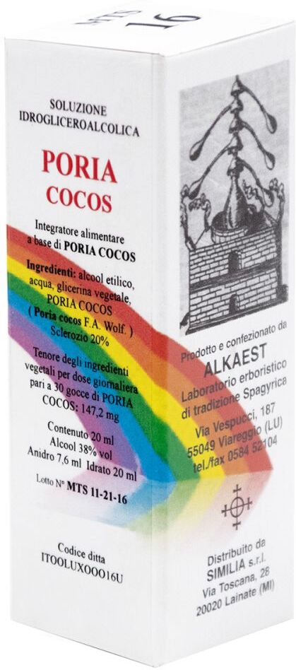 ALKAEST Srl Alkaest, Poria Cocos Gocce MTS16, 20 ml