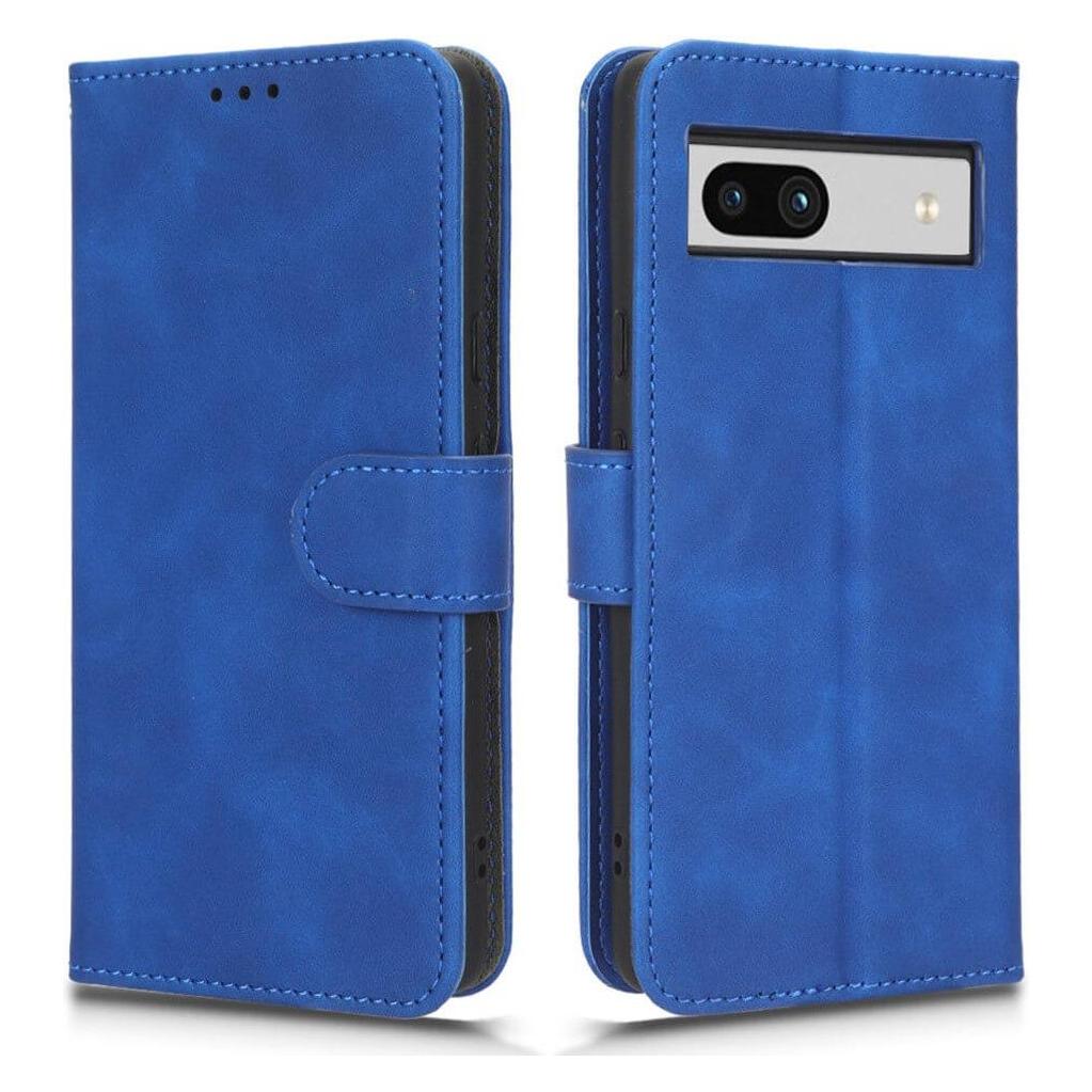 Cover-Discount Google Pixel 7a - Leder Etui Hülle blau (Google Pixel 7a) (660125496B)
