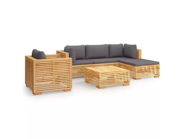 VidaXL - Garten-lounge-set teak, One Size, Braun