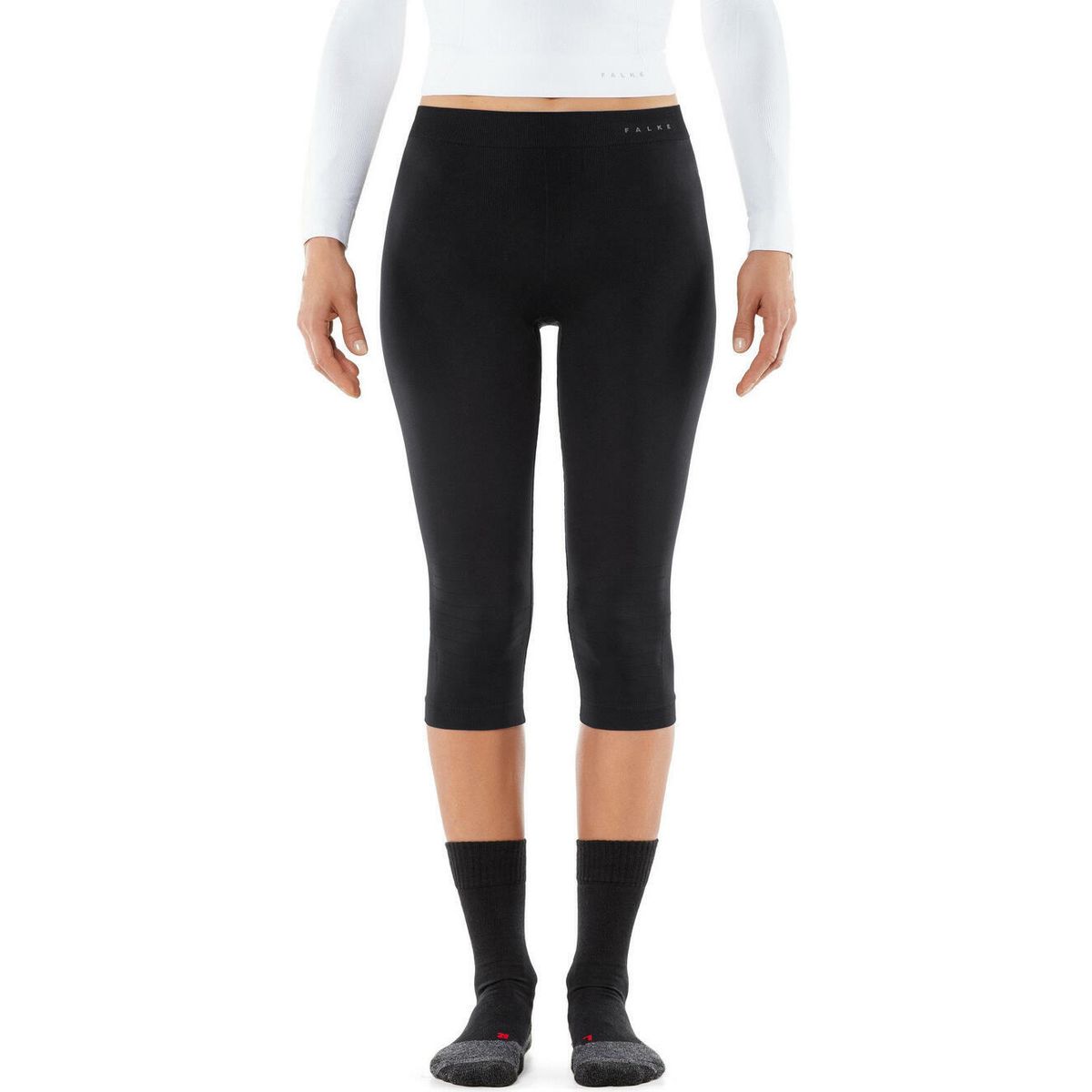 Falke Damen 3/4 Tights Warm black (3000) (3000) XS 39117-3000-XS