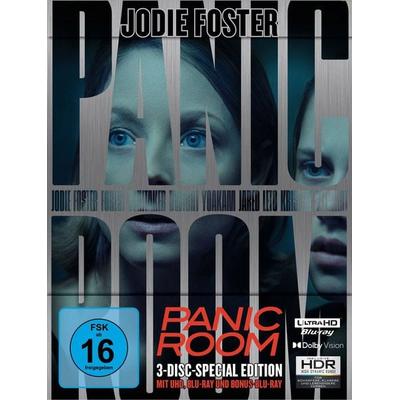 Panic Room - Limited Steelbook (4K Ultra HD) (+ Blu-ray) (+ Bonus-Blu-ray), Blu-ray 4K