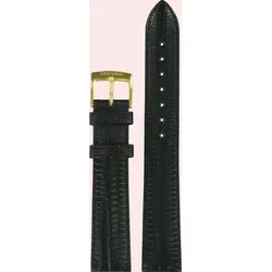 Certina - Leder Priska Lederband Schwarz 18/16mm C600007038 - eidechsen-prägung,rind,schwarz