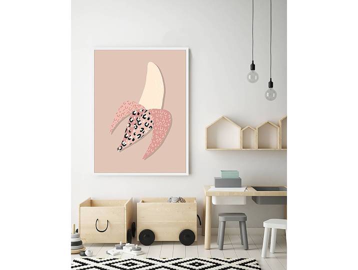 Tableau déco Banana 63 x 83cm Multicolore