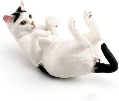 Inspire Select Cute Realistic Lying Cat Figurine Mini Simulation Pet Ornament For Desk & Car Decor 9