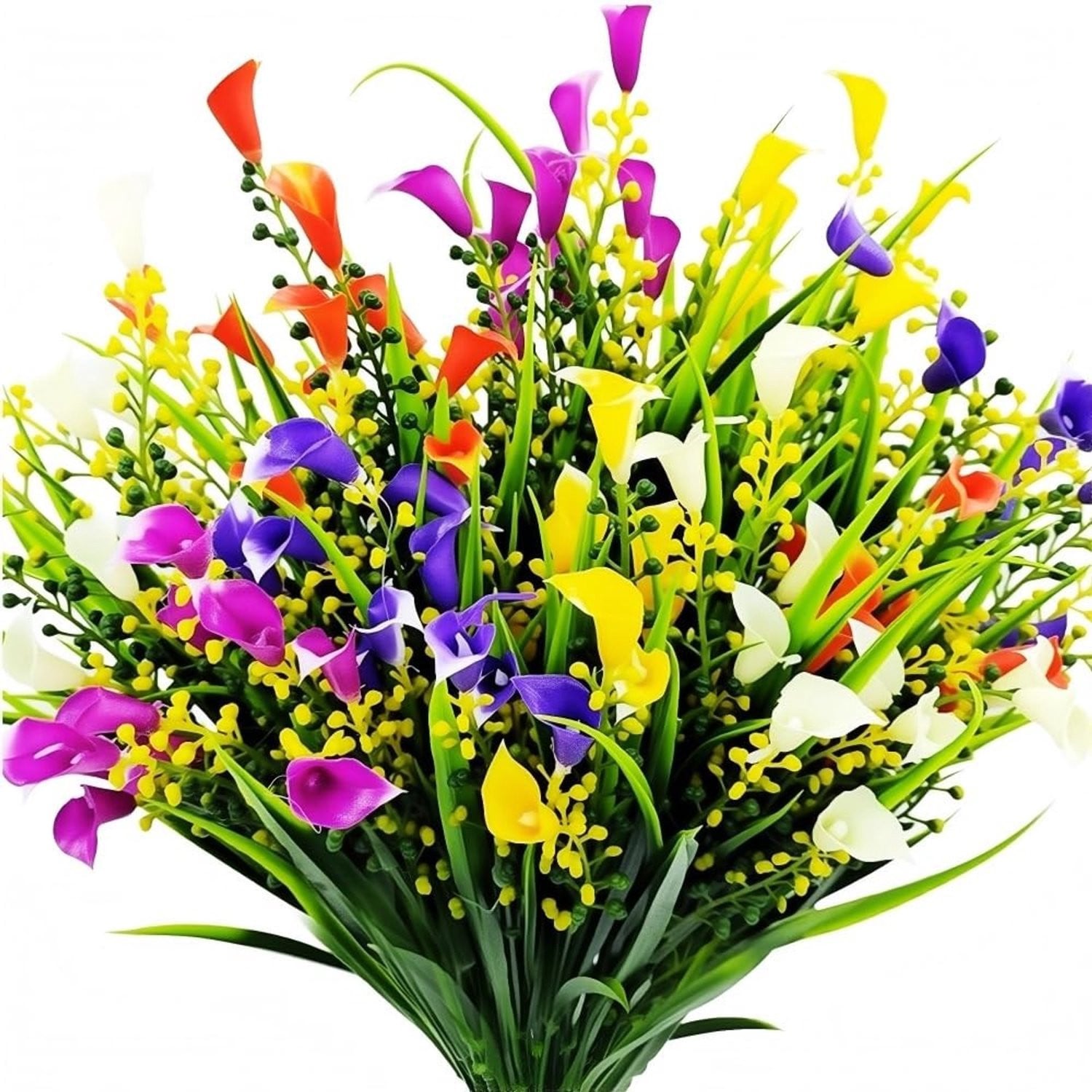 12 Bundles Kunstbloemen UV-bestendig voor Binnen en Buiten