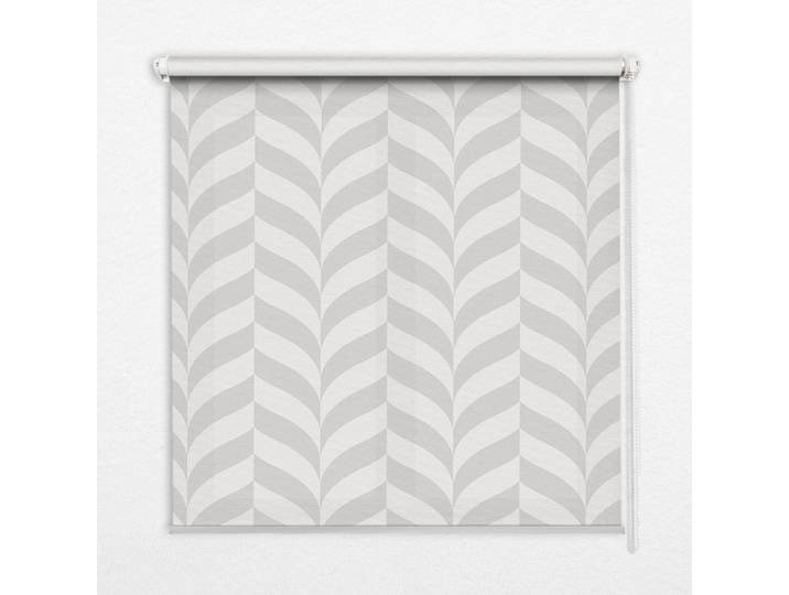 Tulup Innenrollo - Fensterrollo - Rollo - 150x140 cm - Graues Fischgrätmuster, Kunststoff, Rechteckig, 150x140x0.5 cm, Heimtextilien, Vorhänge, Rollos