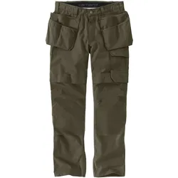 Carhartt, Arbeitshose, Spodnie Steel Work Cargo Rugged Flex MOSS (W38/L34)