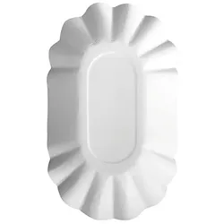 PAPSTAR 1000 Schalen, Pappe "pure" oval 9 cm x 16 cm x 3 cm weiss