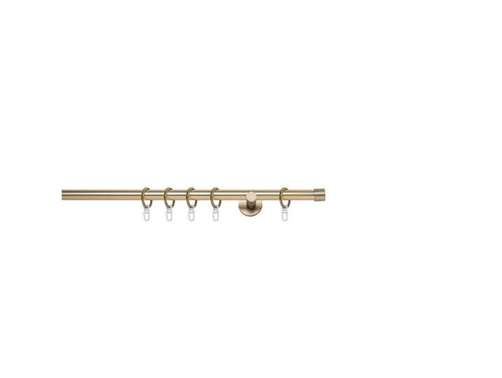 Vorhangstangenset Cap, Goldfarben, Metall, 35-teilig, 210 cm, Heimtextilien, Vorhänge, Vorhangstangen, Vorhangstangenset
