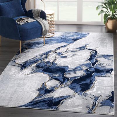 Abani Rugs Regal REG220A Grey Blue Abstract Area Rug