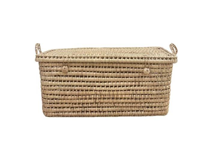 Malle de rangement feuille de palmier Naturel 60 cm