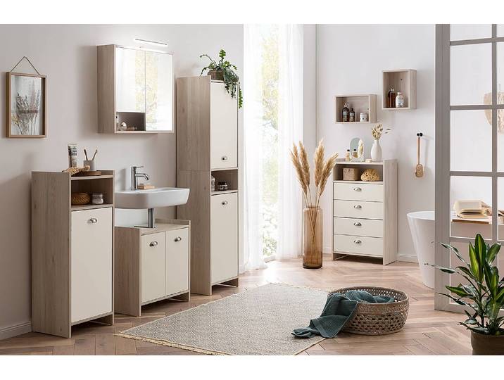 Étagère murale Lindholm Panneau aggloméré enduit Beige 40 x 30 x 16cm