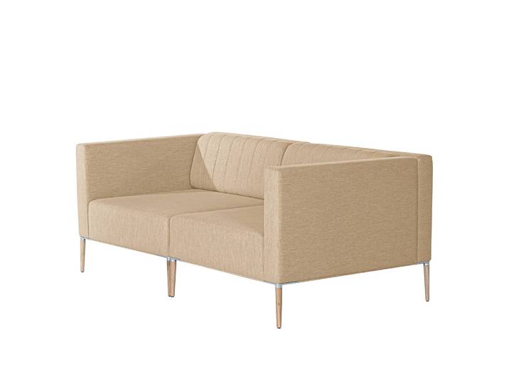 Canapé Luparo I 2-3 places Marron/Beige Tissu Meara 172 x 70 x 96cm Scandi