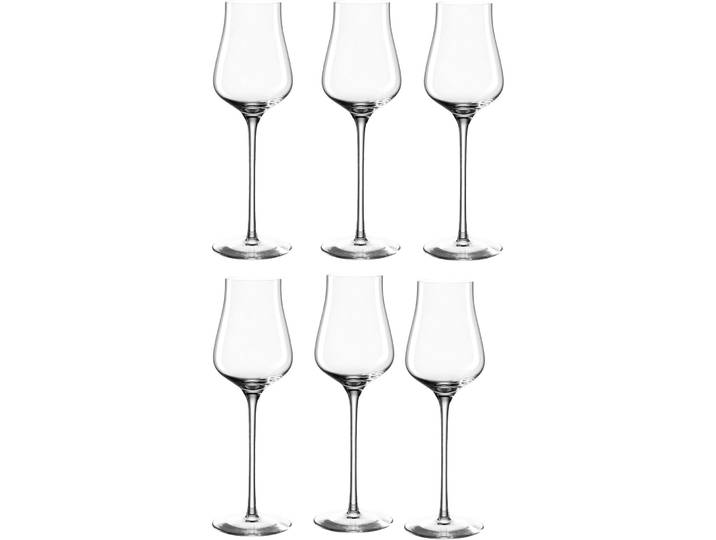 Grappa-Gläser Leonardo transparent Kristallglas H 21.2 cm 0.21 l 6 Stk