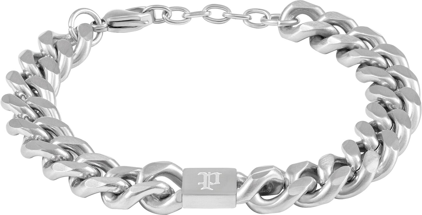 Armband POLICE "Interstellar", silber (edelstahlfarben), Armbänder, 22cm, Edelstahl, Armband