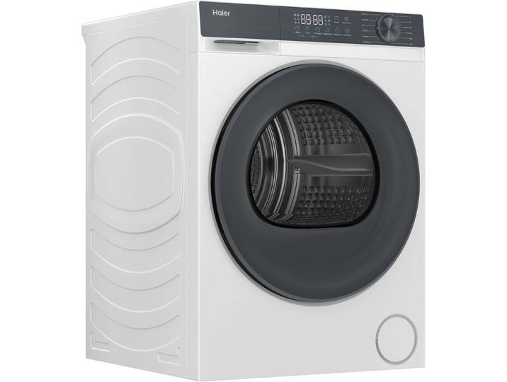 HAIER Wärmepumpentrockner HD80-C33637 , Energieeffizienz: C, weiß, B:59,5cm H:84,5cm T:58,6cm, Trockner, Smart AI Automatikprogramm, Wärmepumpentrockner