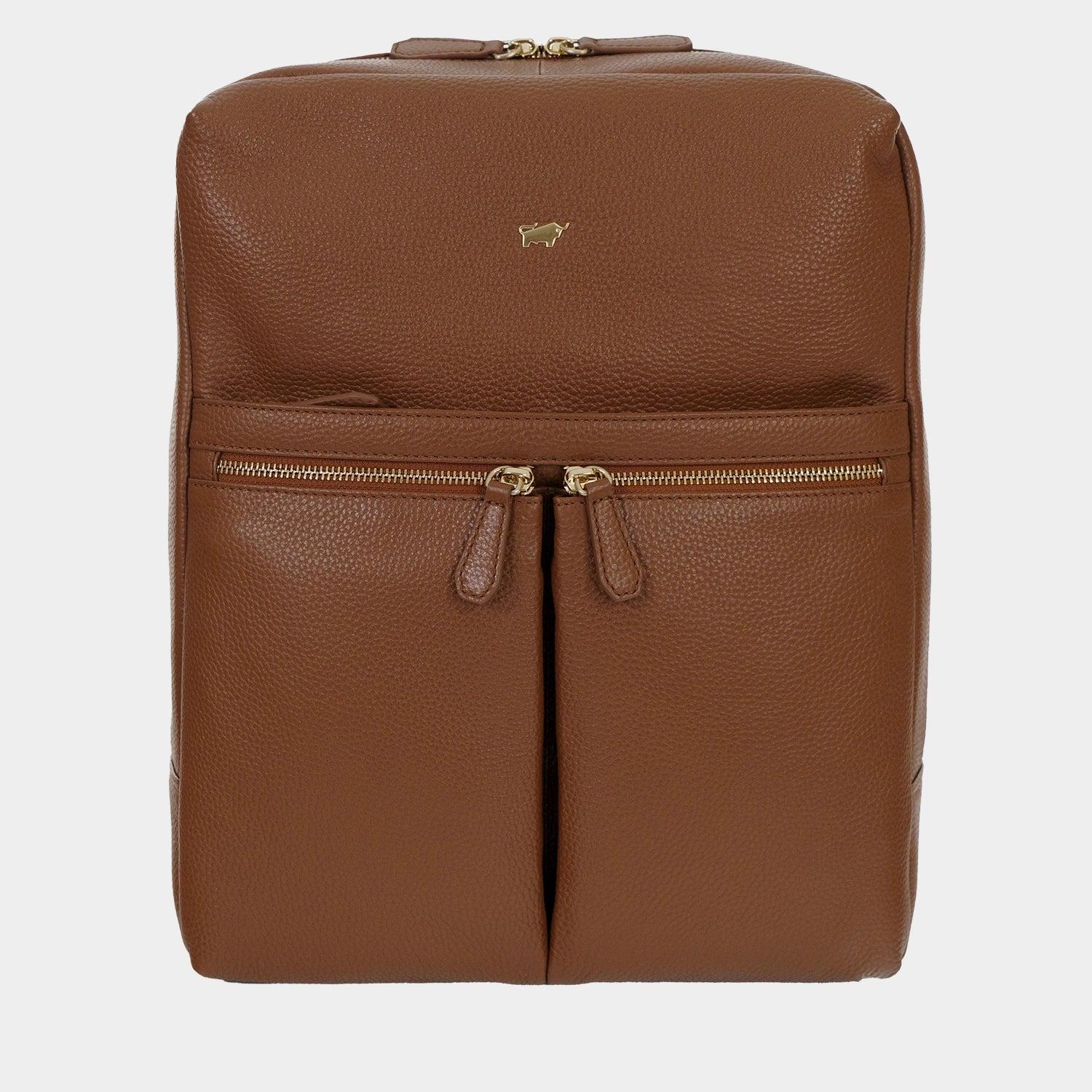 Rucksack HANNA Rucksack M braun Damen - Leder