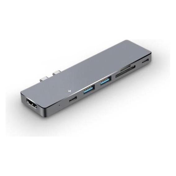 Nilox Nabe 7 in 1 Typ C (USB-C, 7 Ports) (NLX-2TC-HUBAPP)