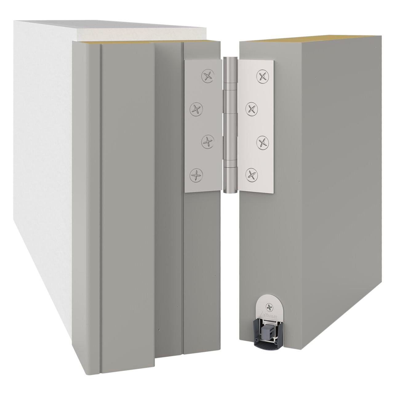 Athmer Türdichtung Stadi L-24/20 WS 1-seitig Länge 1050 mm Aluminium alu blank silber (1-938-1050)