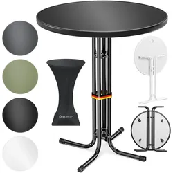 Kesser, Bartisch, Gastro Stehtisch klappbar Gastronomie Bistrotisch rund (80 x 110 cm)