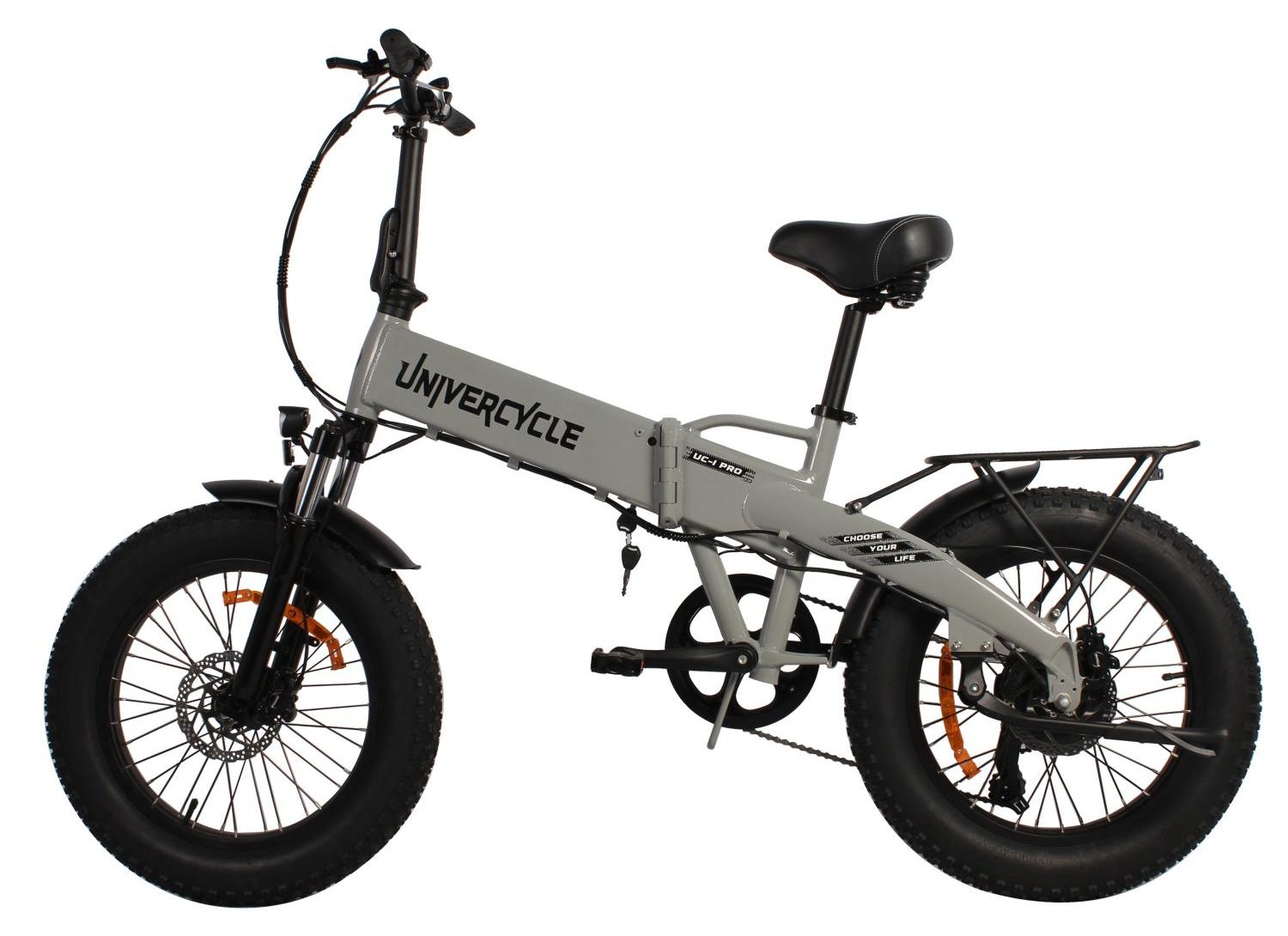 UNIVERCYCLE B1 Elektrofahrrad - Akku 48V13Ah 20" Reifen Hydraulische Scheibenbremse - Grau