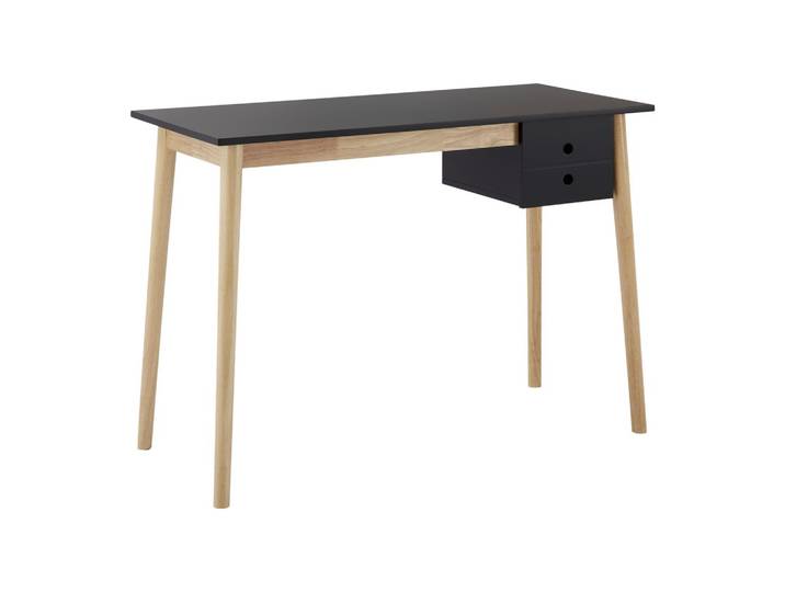 Schreibtisch Melanie Schwarz Echtholz/MDF ca. 160x48 cm