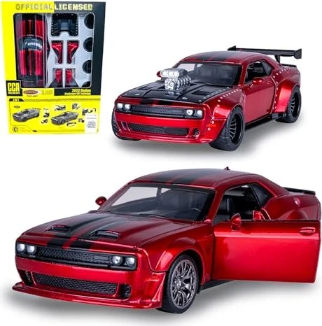 Jamara Dodge Challenger SRT Jailbreak Diecast 1:36 rot 2in1