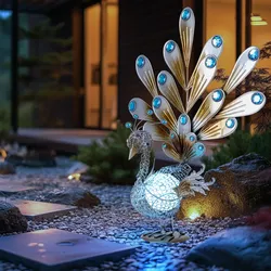 LED Solarleuchte Pfau Außenbeleuchtung Dekoration Beleuchtung Gartenleuchte Lampe Globo 33309