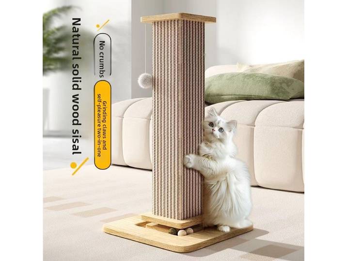 Planche à griffer pour chat Jianma, résistante à l'usure et sans éclaboussures, colonne à griffer verticale pour chat, jouet pour chat intégré à un cadre d'escalade pour chat