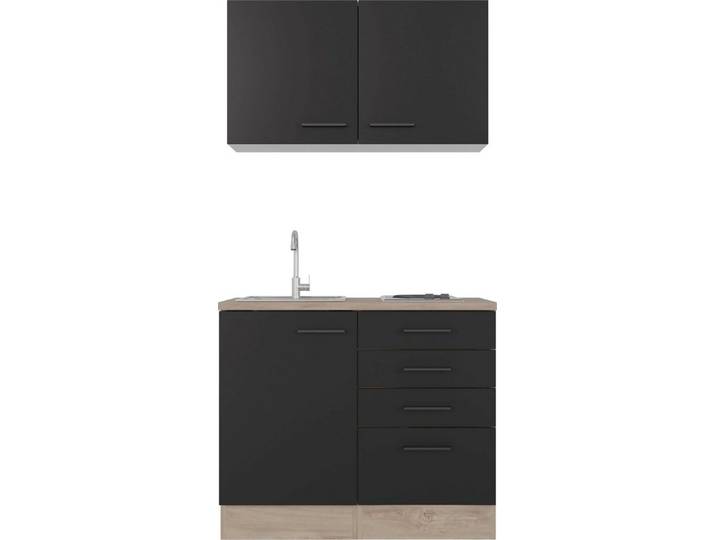 Flex-Well Pantryküche Capri, mit E-Geräten, Gesamtbreite 100 cm, in weiten Farben erhältlich