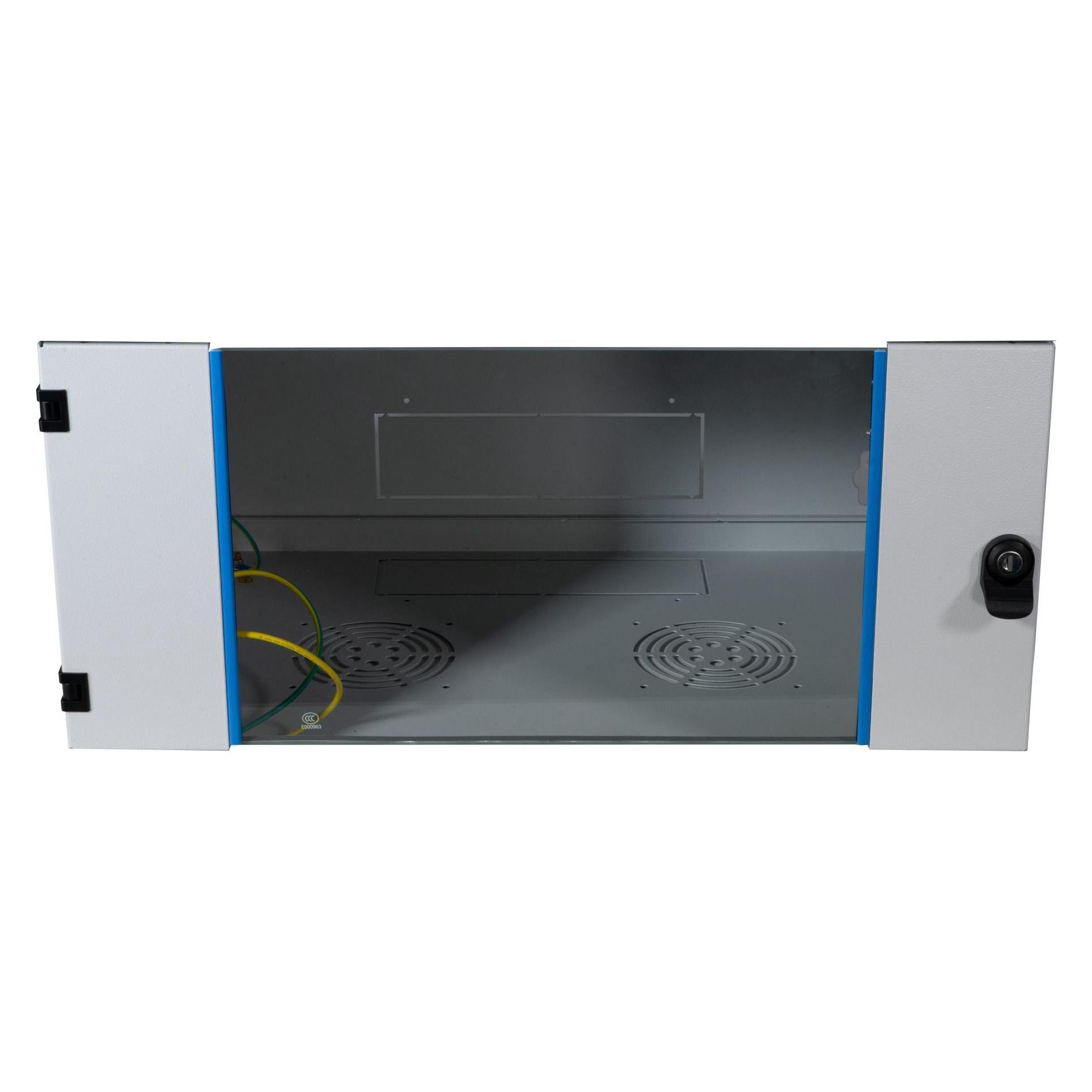 EFB Elektronik Fronttür für Wandverteiler 15HE, Glas, RAL7035 inkl. Scharnier (102130GR.15)