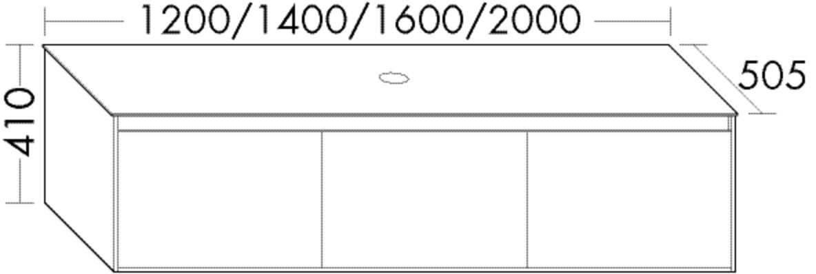 Burgbad Waschtischunterschrank rc40 Schilf Hochglanz/Schilf Matt, SGBT160F4517A0067 SGBT160F4517A0067