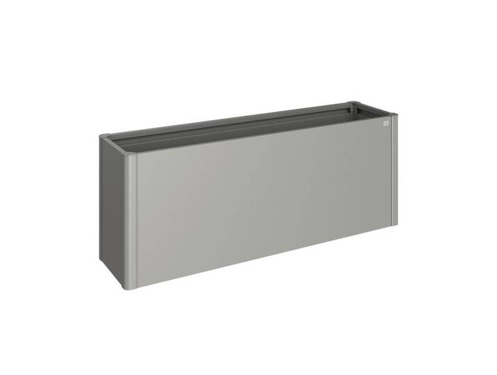 Biohort Hochbeet, Grau, Metall, 660,376 l, 201x77x53 cm, Gartenzubehör, Hochbeet