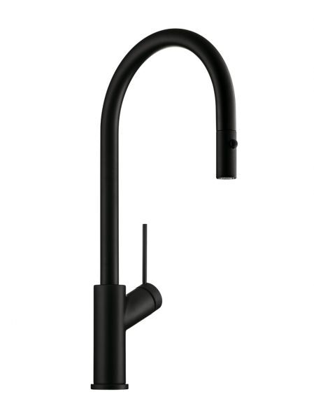 LINEA Mio 2, Spültischarmatur, schwarz matt, Hochdruck