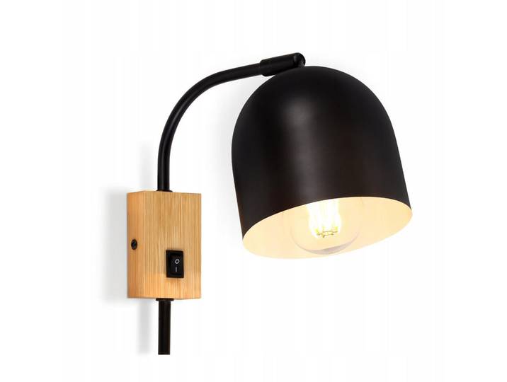 Nettlife Wandleuchte Marie, Schwarz, Metall, E27, 13x22x21 cm, Lampen & Leuchten, Innenbeleuchtung, Wandleuchten