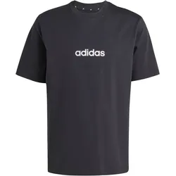 adidas Essentials Linear Single Jersey T-Shirt Herren JE8993 - black/white XL