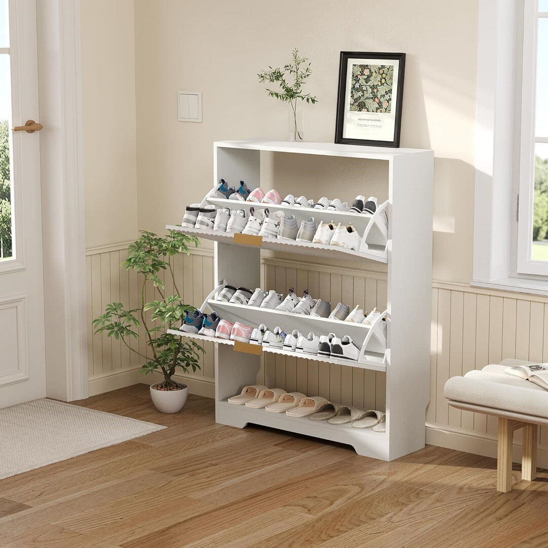 George Oliver Shoe Storage White 12