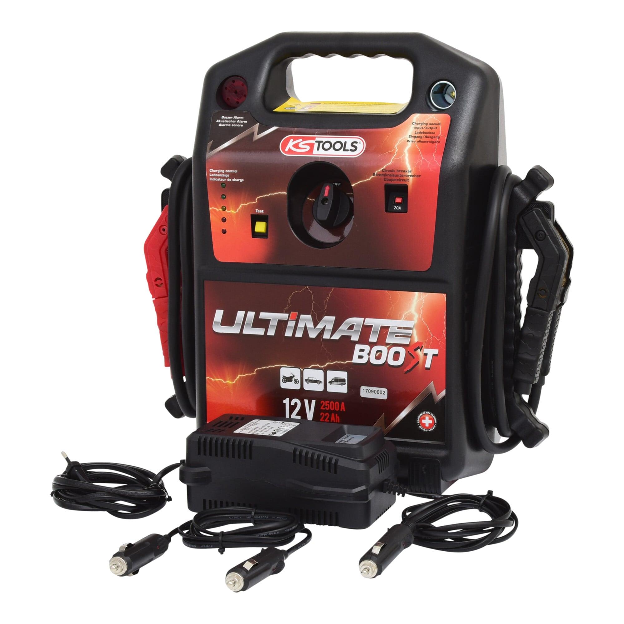 KS Tools 12 V Batterie-Booster, mobiles Starthilfegerät 850 A (550.1810)