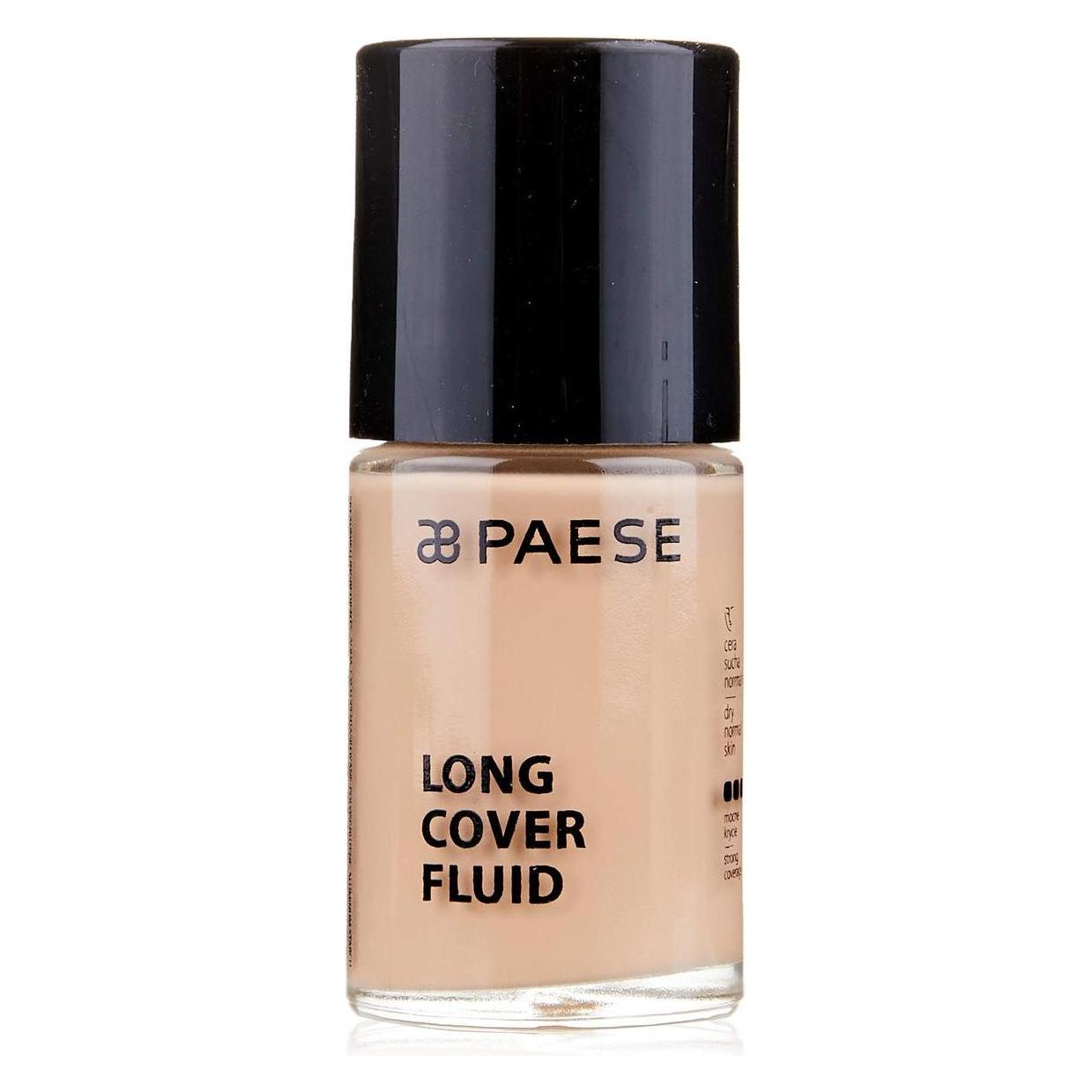 Paese Long Cover Fluid podkład kryjący o przedłużonej twałości 1,5 Beżowy 30ml (Beige) (5901698576387)