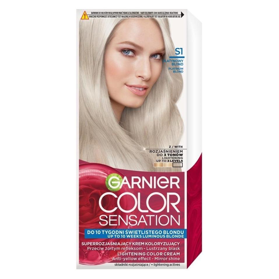 Garnier Color Sensation Creme farba do włosów S1 Platynowy Blond (Platinblond) (46963853)