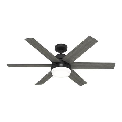 Hunter DC Deckenventilator Arete Schwarz mit Licht & Fernbedienung 132